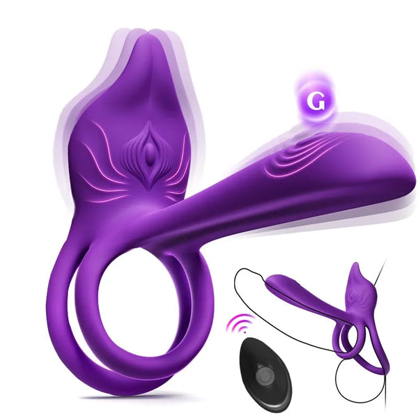 🎁Superbuyg™ Enchanted Girl Luxe Smart Vibrating Ring – App-Controlled Pleasure for Couples 💫 Star-starring identical mold production[free of tax]