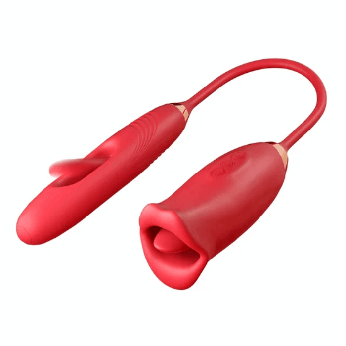 Eveandlove G Spot Flapping Vibrator with Kissing Function & Vibrating Tongue