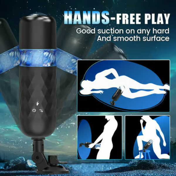 Hand-Free 7 Expansion Rotating Voice Function Masturbator Cup