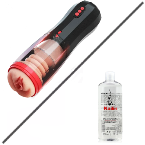 CLIMBER - Lifelike Automatic 5 Thrusting 10 Vibrating Vocable Masturbation Cup