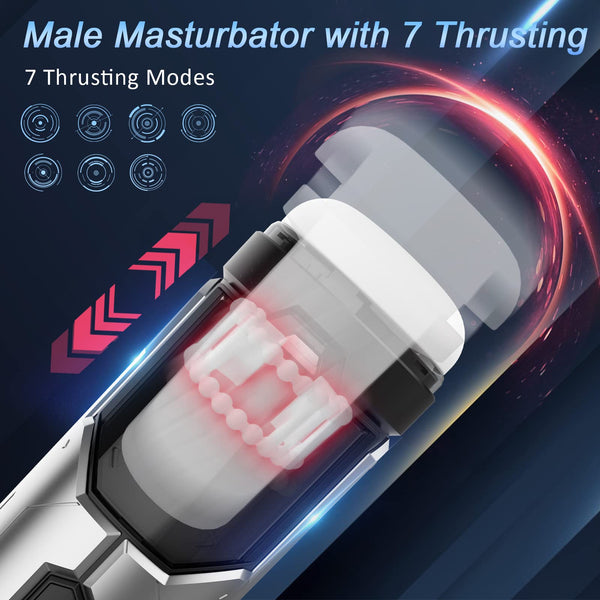 7 Thrusting & Vibration ModesElectric Male Stroker Pocket Pussy for Men