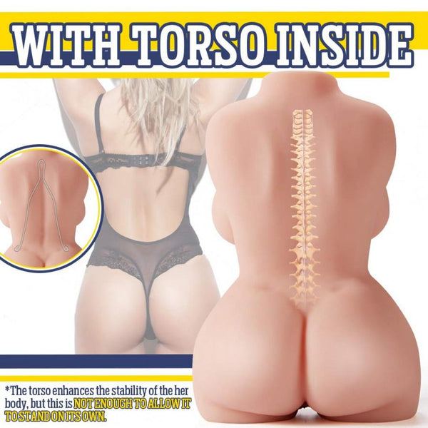 13.7'' 3D Male Masturbator Doll With Torso