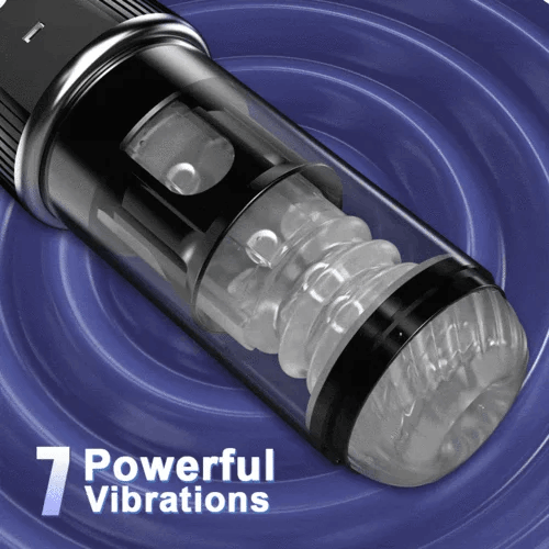 5 Rotating 5 Sucking 7 Vibrating Masturbator & Training 2 IN 1 Adult Toys