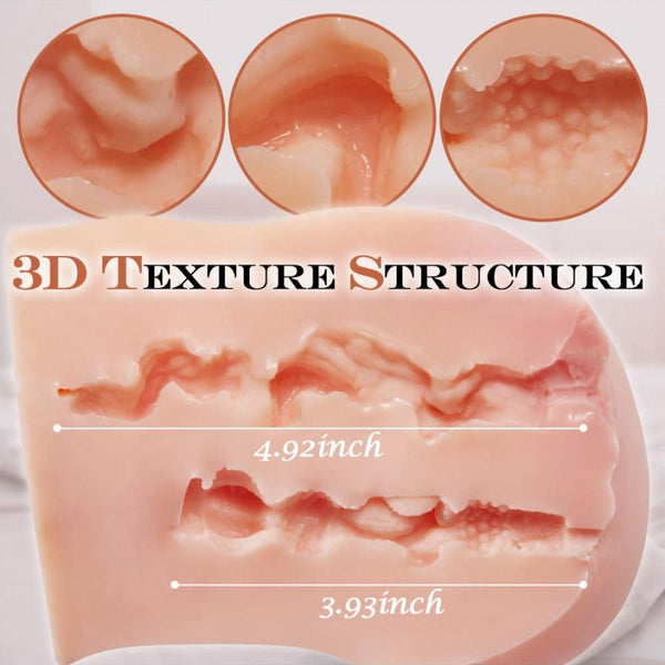 8.18'' Dual Entrance Tight Vagina Anal Realistic Pussy Ass Male Masturbator