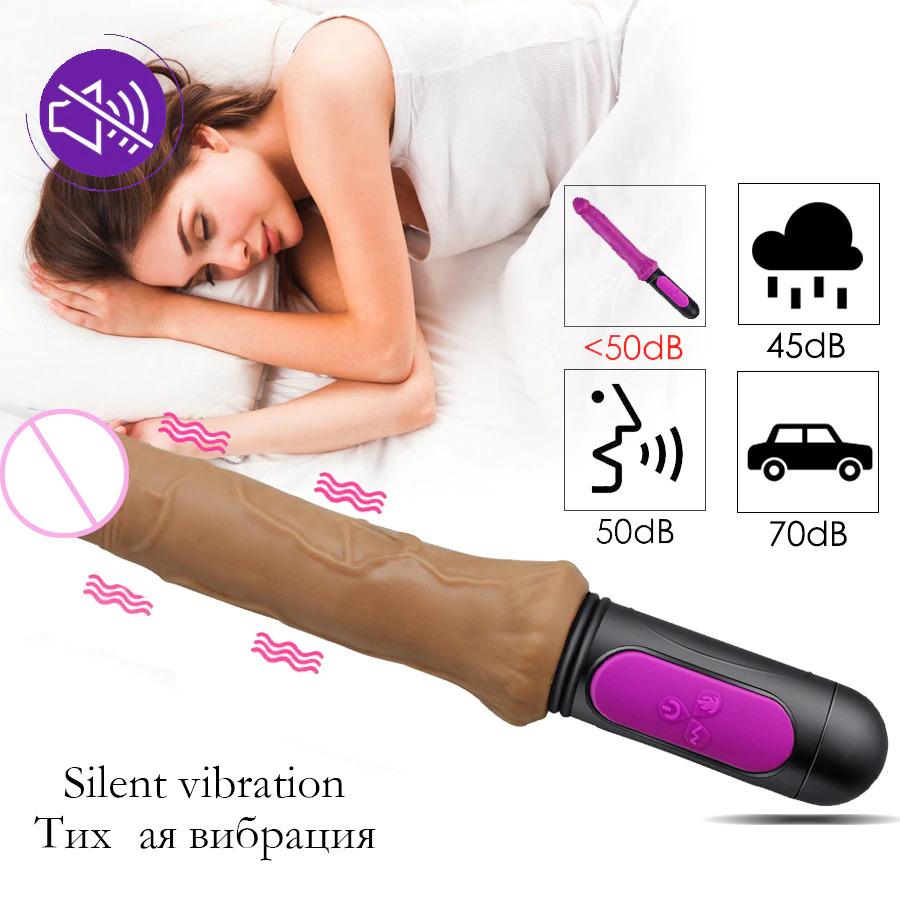 Heating Realistic Dildo-10 speed bend Soft huge dildo