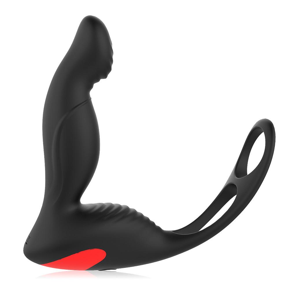 Male Prostate Vibe Massager With Penis Ring Remote Control