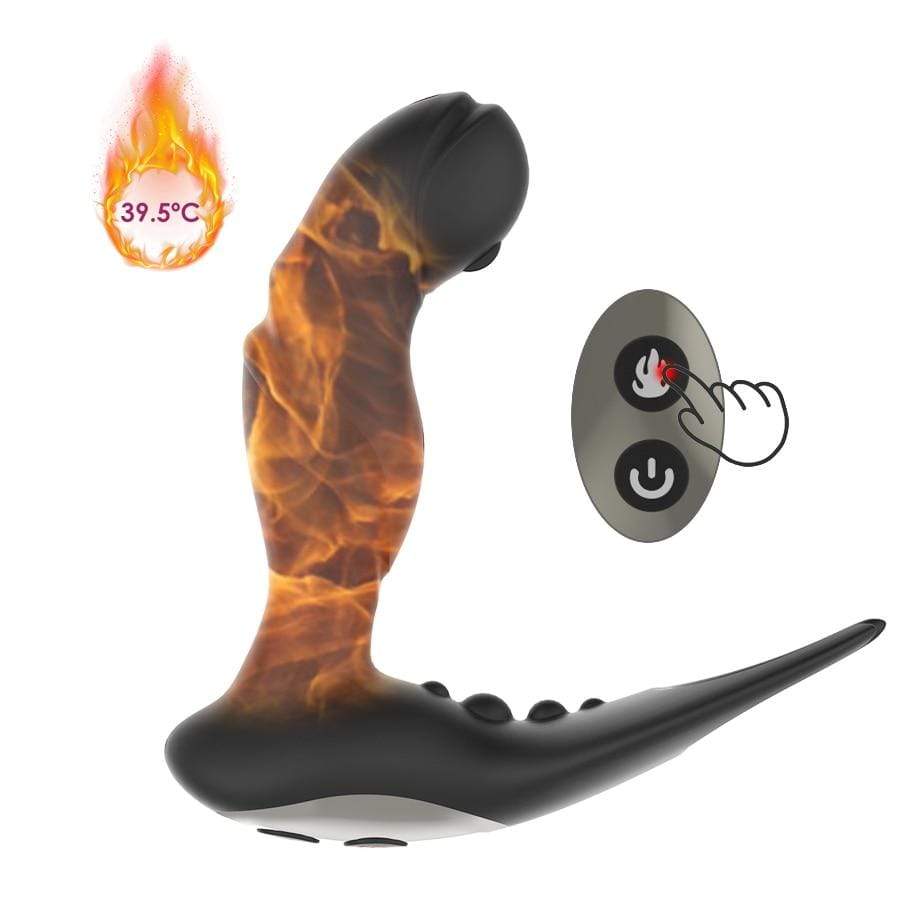 Self-Heating Prostate Massager With Rolling Ball Feature