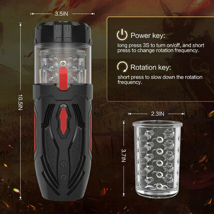 AcmeJoy - Thrusting Rotating Masturbation Cup,Star-starring identical mold production [free of tax]