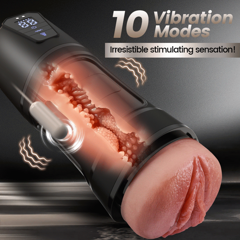 Challenger - 10 Vibrations, 5 Suctions, Ultra-Realistic Vagina, Simulated Masturbator, Star-starring identical mold production [free of tax]