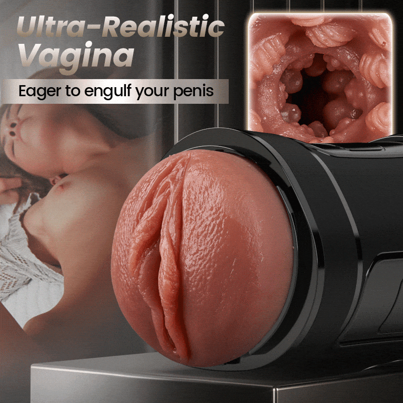 Challenger - 10 Vibrations, 5 Suctions, Ultra-Realistic Vagina, Simulated Masturbator, Star-starring identical mold production [free of tax]
