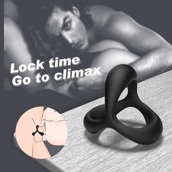 Triangle Silicone Cock Ring For Men Erection