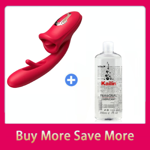 G Spot Flapping Vibrator with Kissing Function & Vibrating Tongue
