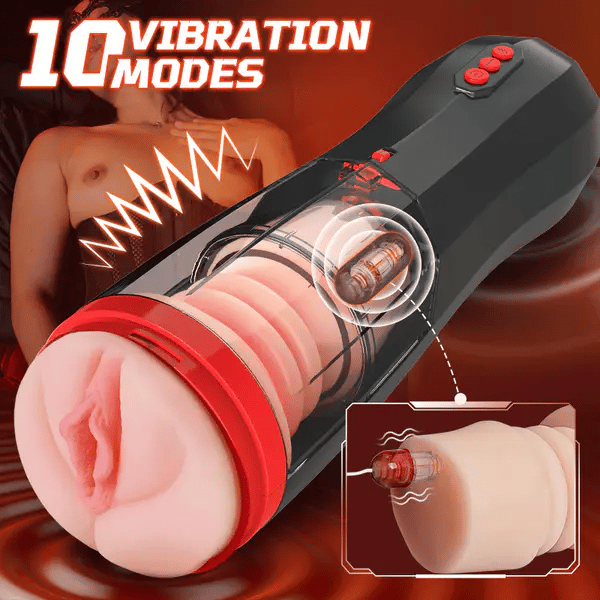 ROKA - Lifelike Vaginal Entrance Thrusting Vibrating Vocal Masturbator Stroker,Star-starring identical mold production [free of tax]