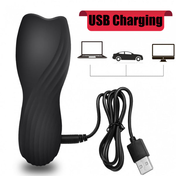 10x Penis Delay Trainer Vibrating Rechargeable Penis Pleaser