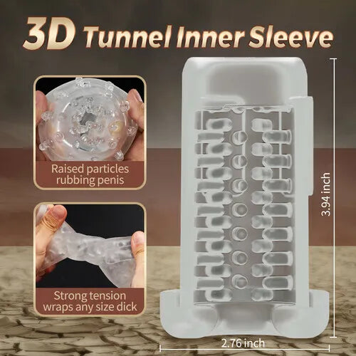 Superbuyg™ 7 Thrusting 7 Rotating Male Masturbator With Lifelike 3D Channel,Star-starring identical mold production [free of tax]