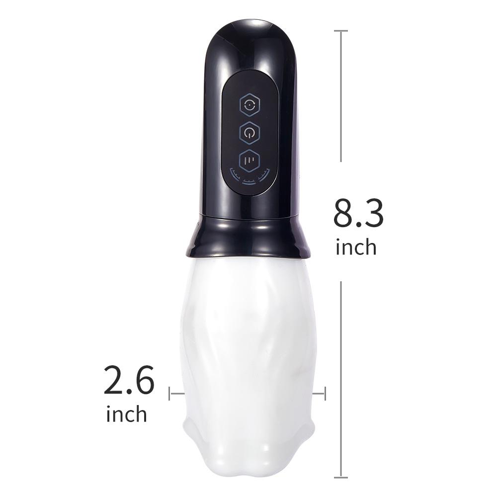 [HOT SALE] Bare Sleeve 4-frequncy Rotation 3 Speeds Oral Hands Free Masturbator