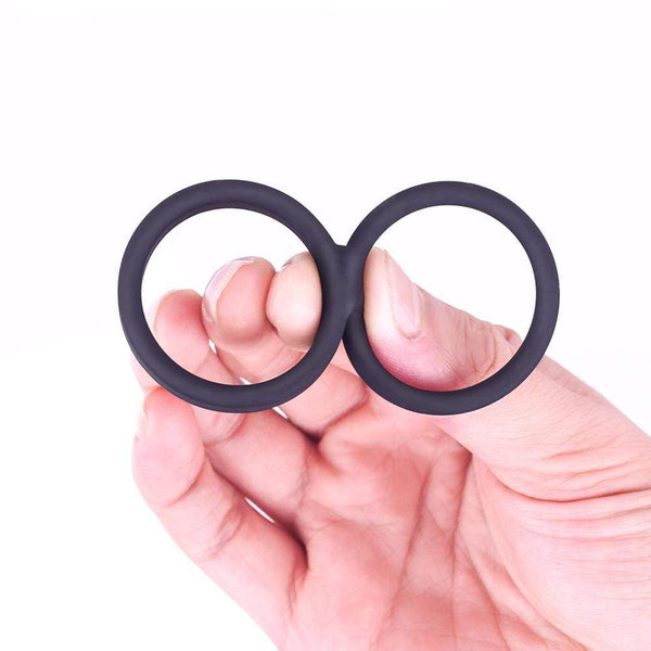 S-HANDE Silicone Dual Penis Ring Erection Enhancing Sex Toy for Man or Couples Play