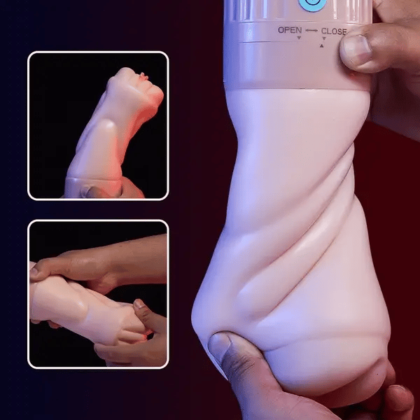 Beate - 5 Sucking Oral Swallowing 10 Vibrating Massage Training Masturbation Cup,Star-starring identical mold production [free of tax]