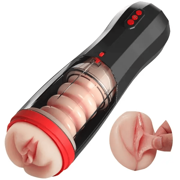 ROKA - Lifelike Vaginal Entrance Thrusting Vibrating Vocal Masturbator Stroker,Star-starring identical mold production [free of tax]