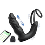BIG-SALEEveandlove Bluetooth App Control 9 Vibrating Thrusting Dual Ring Prostate Massager