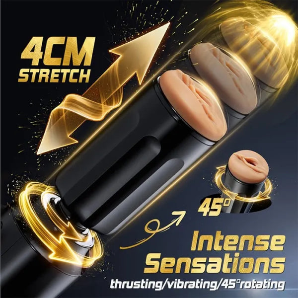 Superbuyg™ THRUSTMAX Unisex Toy Hands-Free Use Fully Automatic Masturbator,Star-starring identical mold production [free of tax]