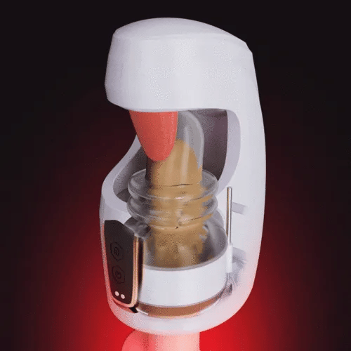 Superbuyg™Blowjob Queen 10 Tapping Thrusting Male Glans Training Stimulator,Star-starring identical mold production  [free of tax]