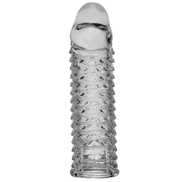 5.5 Transparent thicken lengthen vibrating penis sleeve