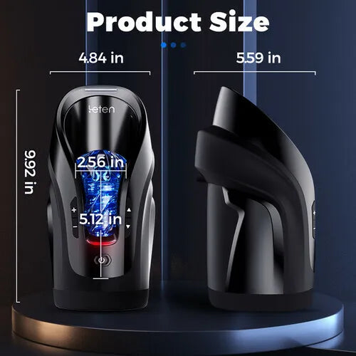 Superbuyg™ LETEN Cannon King Mini 3D Fleshy Telescopic Vibrating Automatic Masturbator [free of tax]