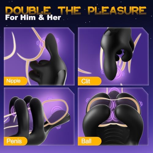360° Penis Vibrator Stroker with 10 Suction & Vibration Modes Male Masturbator for Men
