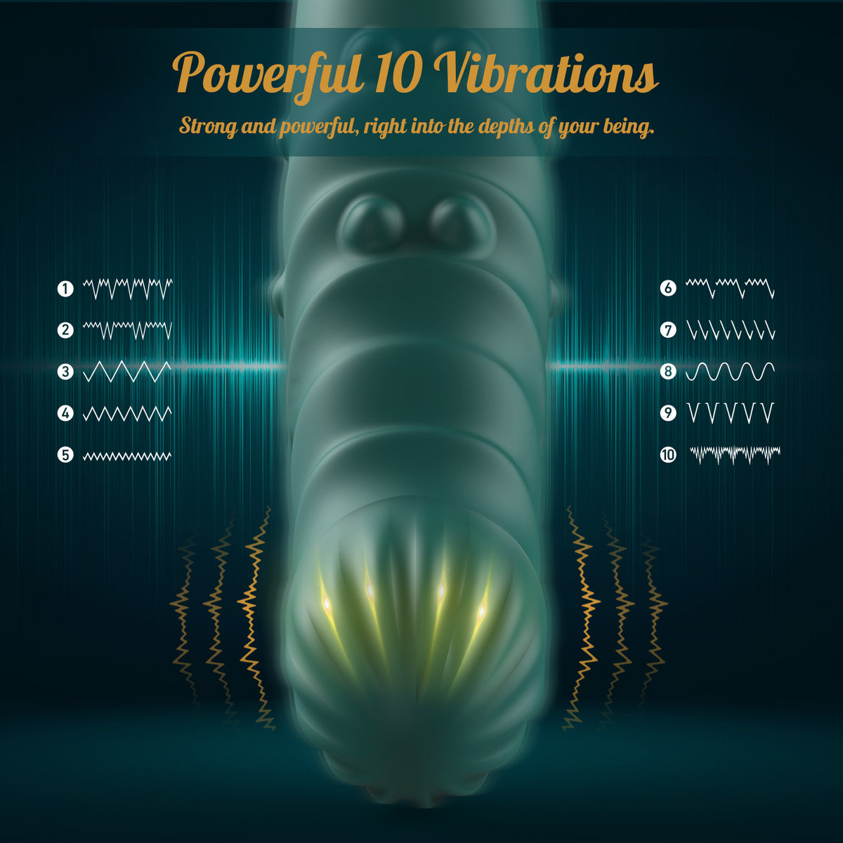 3 IN 1 Telescopic G-Spot Vibrator with Beads Ring and Clit Stimulator