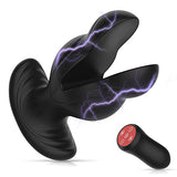 8 Electric Shock & Vibrations Remote Control Large Anal Plug Vibrator