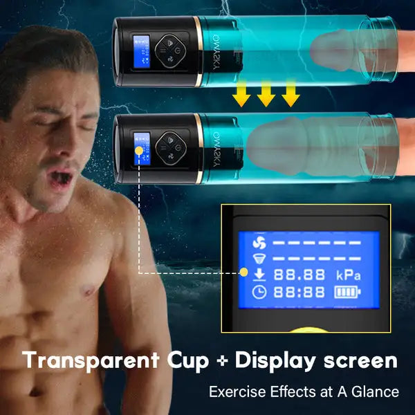 Superbuyg™QMYSKY 6 Hydrotherapy with Display Male Enhancement Water Penis Pump,Star-starring identical mold production [free of tax]