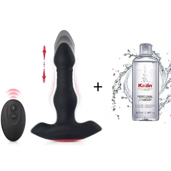 3 Thrusting 10 Vibrations Anal Plug with Remote Controller