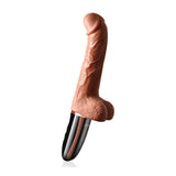 JEUSN Heating 10 Vibrating Telescoping Realistic Dildo