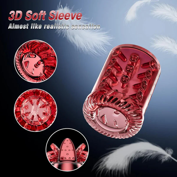 Superbuyg™Male Masturbator Penis Pump – 12-Level Vacuum, 7-Mode Thrusting, Rotating, Vibrating & Sucking with LCD Display,Star-starring identical mold production [free of tax]