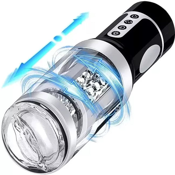 Automatic 3 Thrusting Rotating Oral Sex Masturbator Cup