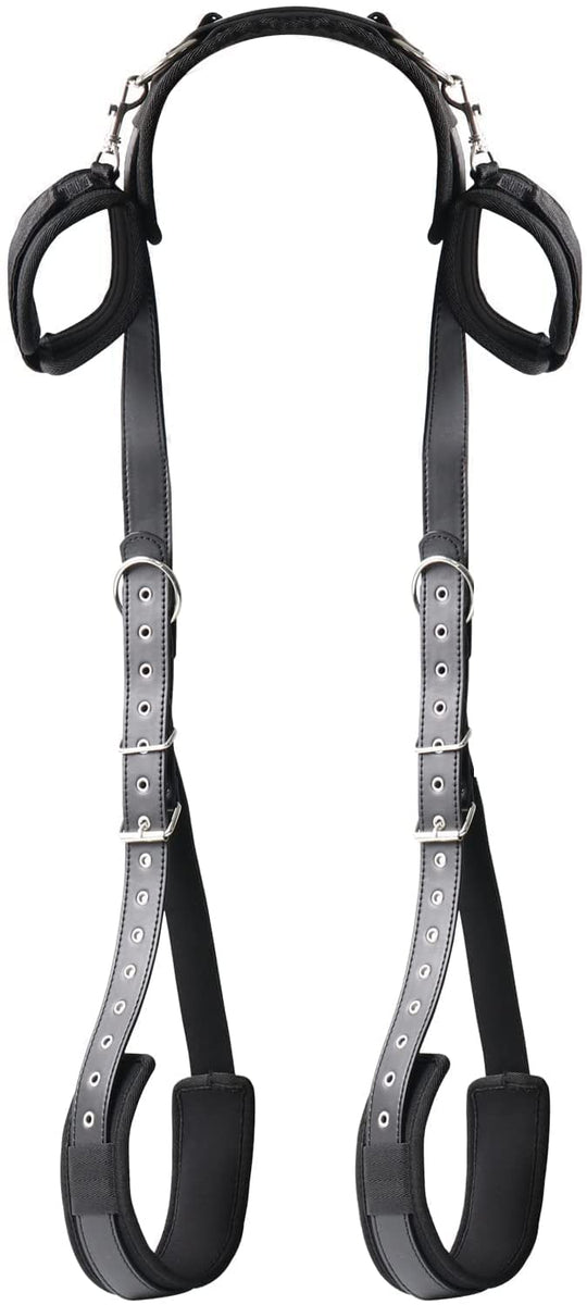 Adjustable Wrist Thigh Restraint Ropes and Soft Tie Set, Portable SM Games Sex Toys for Couples Restraints Kit Unisex