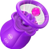 Eveandlove Sucking Vibrator - 3 in 1, Removable Cup, 360° Rotation G spot Vibrator with 9 Tongue Licking & Vibration & 3 Suctions