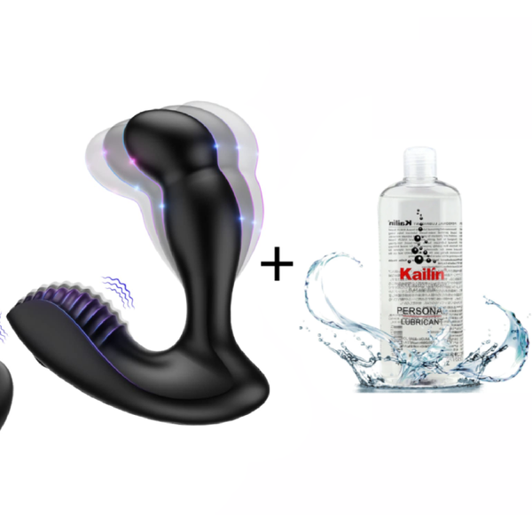 3 in 1 Prostate Vibrator Toy with 5 Wiggle & 2x10 Vibration Modes