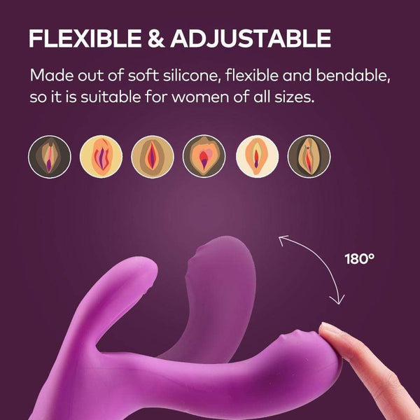 G-spot Rabbit Vibrator 3 Motors Clitoral and Vaginal Stimulator