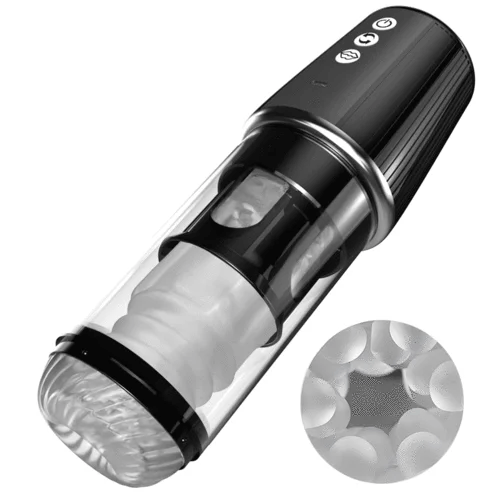 Eveandlove 5 Rotating 5 Sucking 7 Vibrating Masturbator & Training 2 IN 1 Adult Toys