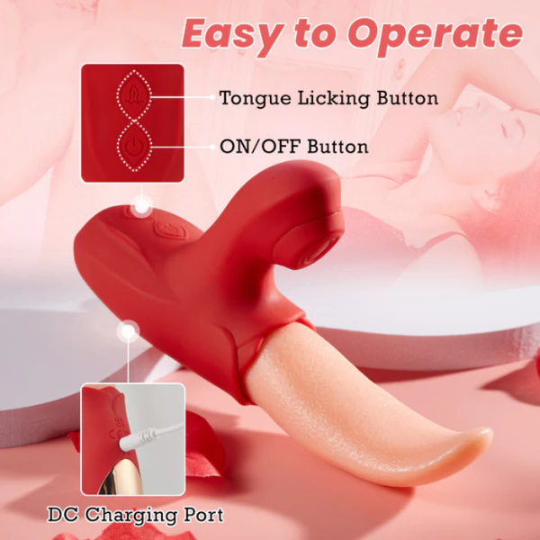 2 IN 1 Upgraded Flapping Tongue G Spot Vibrator