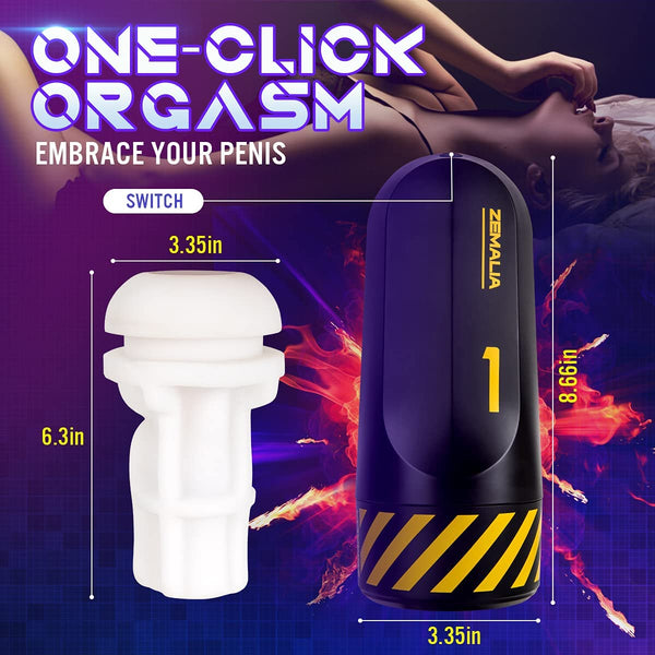 Vibrating Orgasm Waves Pleasure,Electric Machine Adult Sex Toys for Men with 6 Thrusting Vacuum Model