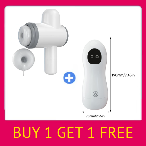 Automatic Lubrication 8 Thrusting & Sucking Handheld Male Stroker