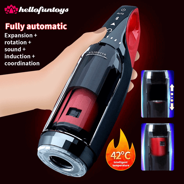 2023 latest Intelligent Toy Automatic Sucking Heating and Telescopic Rotating  Electric Masturbator Cup