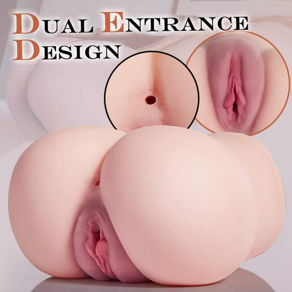 8.18'' Dual Entrance Tight Vagina Anal Realistic Pussy Ass Male Masturbator
