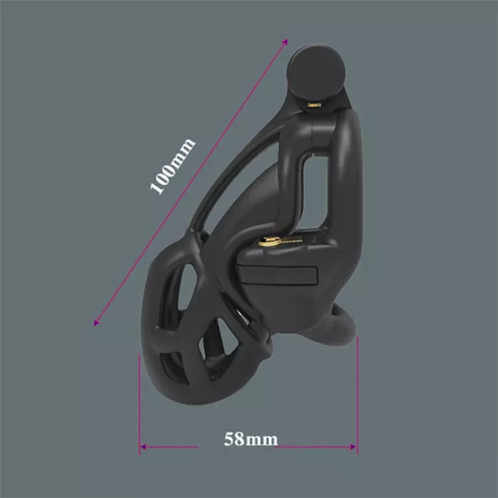 Double Lock Design Male Chastity Device