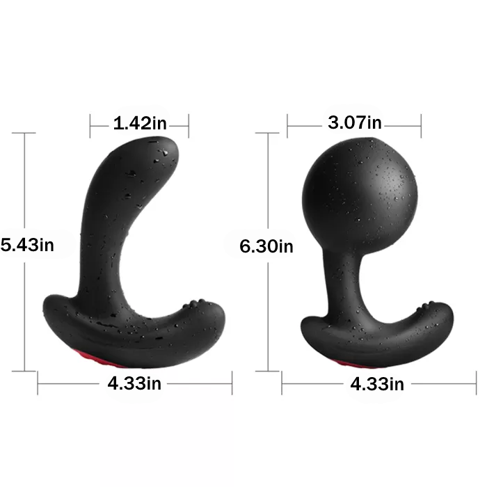 Inflatable Butt Plug Vibrator Wireless Remote Control Male Prostate Massager