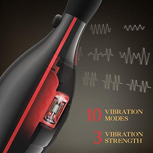 Sucking Vibrating Heating Handjob Cup with Built-in Airbag