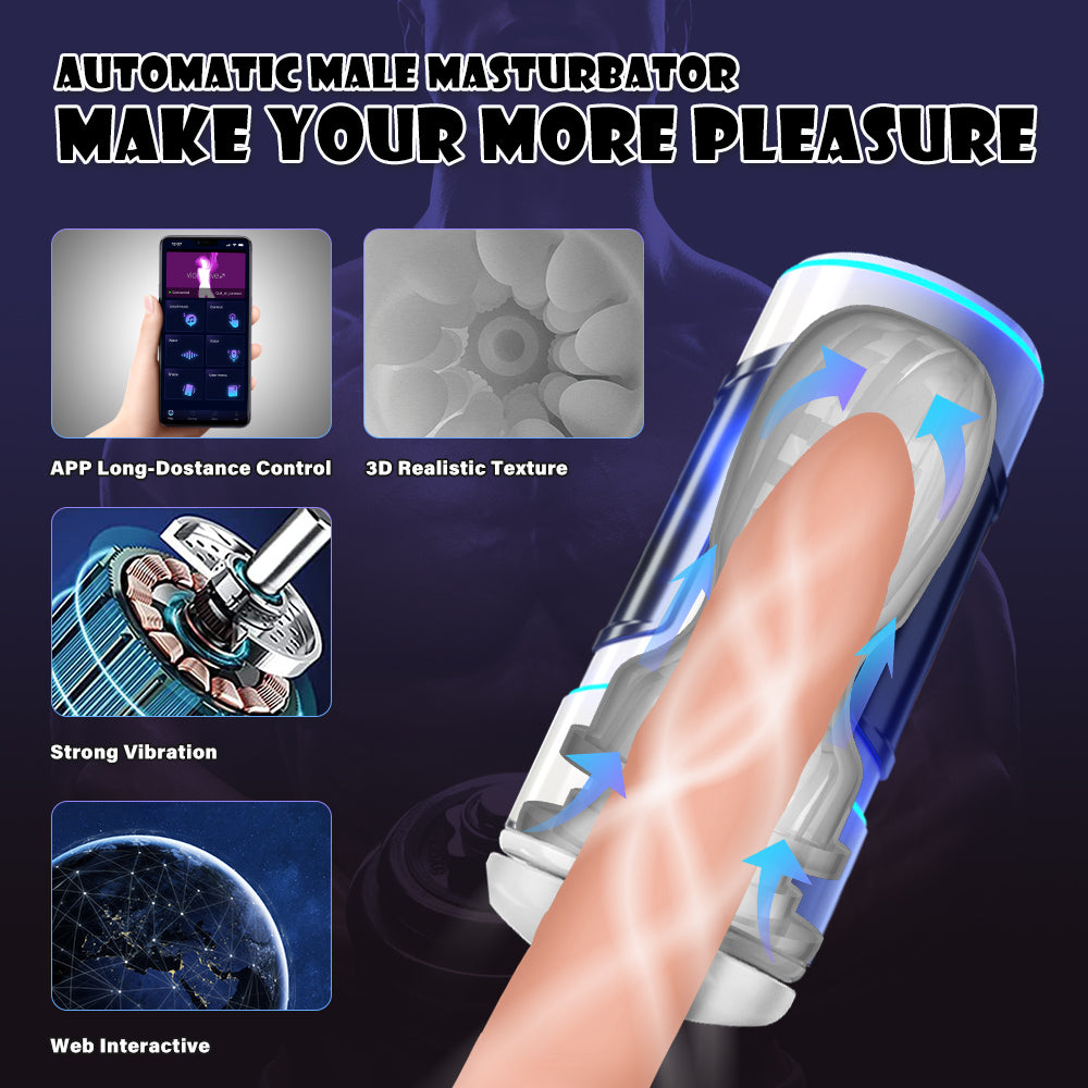 Automatic Masturbator with Voice Bluetooth APP Control